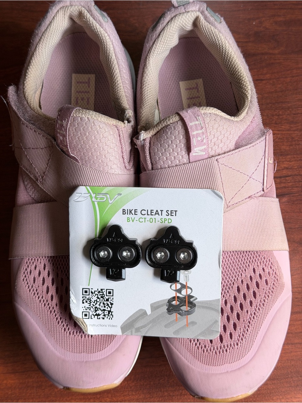 TIEM Slipstream Pink Indoor Cycling Shoes Sz 7.5 SPD